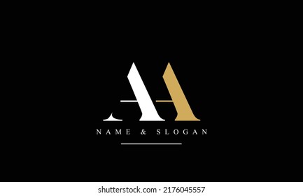 AA, A Abstract Letters Logo Monogram