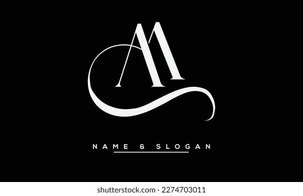 AA Abstract  Letters  Logo Monogram