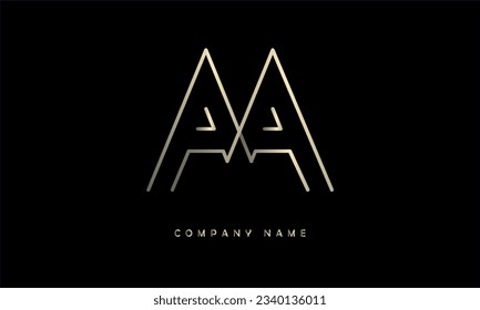 AA Abstract Letters Logo Monogram