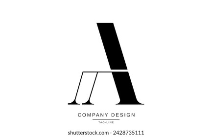 AA, A Abstract Letters Logo Monogram
