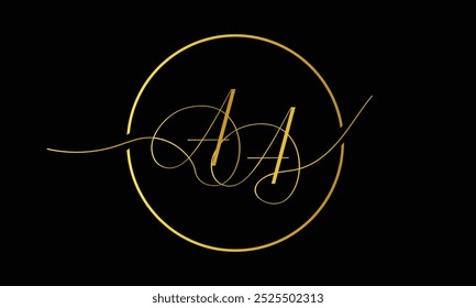 AA, Um monograma de logotipo com letras abstratas