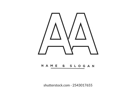 A Abstrakte Buchstaben Logo-Monogramm