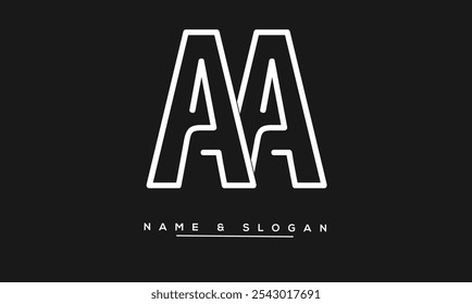 AA Abstract Letters Logo Monogram