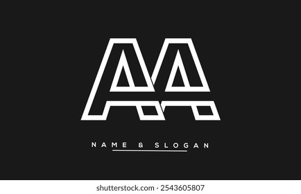 AA Abstract Letters Logo Monogram
