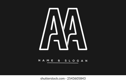 AA Abstract Letters Logo Monogram