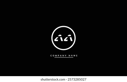 AA Abstract Letters Logo Monogram