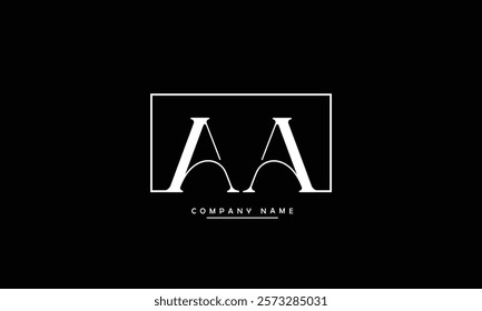 AA Abstract Letters Logo Monogram