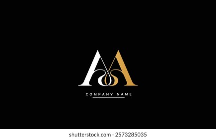 AA Abstract Letters Logo Monogram