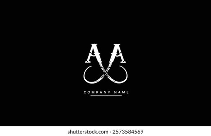AA Abstract Letters Logo Monogram