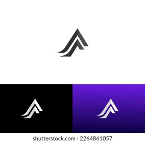 AA, AF, FA, F business vector logo design. FA, AF Creative logo design, cooperate logo, Identity design.