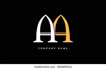 AA Alphabets Letters Logo Monogram