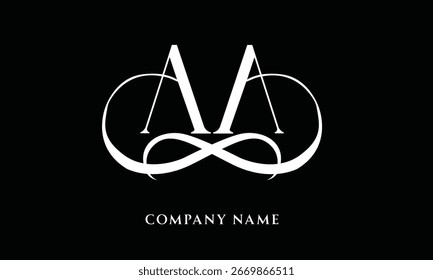 AA Alphabets Letters Logo Monogram (5000x3000 pixels, 300dpi)