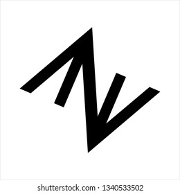 AA, AV, AZA. AZV, ANA, ANV initials geometric letter company logo