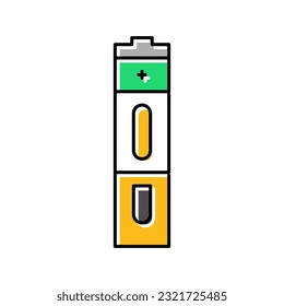 aa battery power energy color icon vector. aa battery power energy sign. isolated symbol illustration