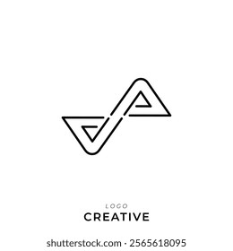 AA Creative Latter Logo Design Branding Logo Design. Creative Logo. Template. Vector illustration. Modern Design. Monogram Design. Brand Identity. Company Logo.