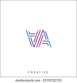 AA Creative Latter Logo Design. By Custom Branding Logo. Creative Logo Design. Logo Template. Vector illustration. Modern Design. Monogram Design