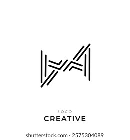 AA Creative Latter Logo Design. By Custom Branding Logo. Creative Logo Design. Logo Template. Vector illustration. Modern Design. Monogram Design