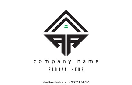 AA creative real estate latter logo vector
