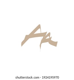 AA initial handwriting 
AA handwritten logo for identity