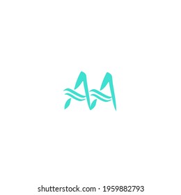 AA initial handwritten logo for identity