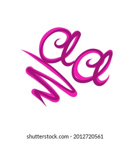 aa initial handwritten logo for identity