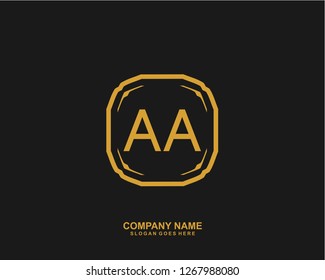 AA Initial letter geometric logo vector