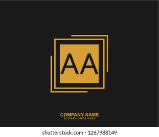 AA Initial letter geometric logo vector