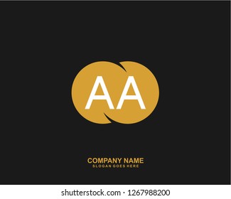 AA Initial letter geometric logo vector