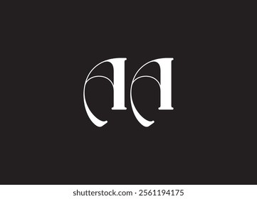 AA initial letter logo design and minimalist logo
