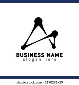 AA Initial Letter logo icon vector template