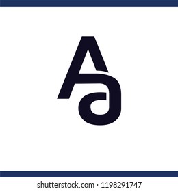 AA Initial Letter logo icon vector template