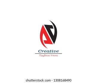 AA initial logo Company Name vector icon