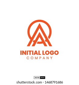 Aa initial logo, design inspiration vector template for company logo