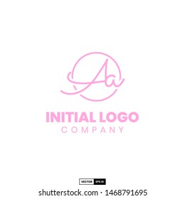 Aa initial logo, design inspiration vector template for company logo