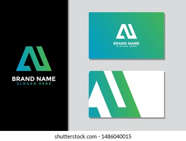 AA initial logo design, A logo, AA Letter Logo Design Template Vector EPS