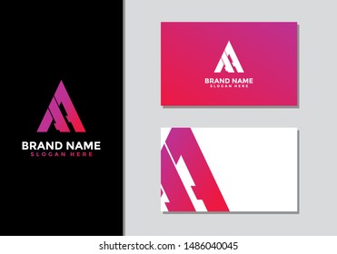AA initial logo design, A logo, AA Letter Logo Design Template Vector EPS
