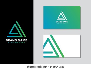 AA initial logo design, A logo, AA Letter Logo Design Template Vector EPS