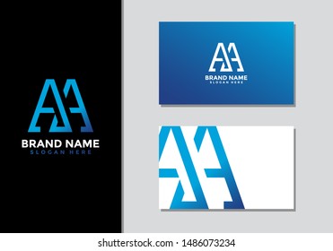 AA initial logo design, A logo, AA Letter Logo Design Template Vector EPS