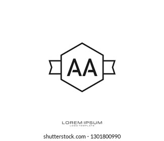 AA Initial logo minimalist template