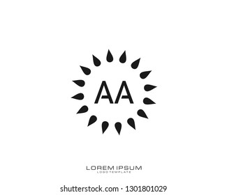 AA Initial logo minimalist template