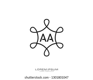 AA Initial logo minimalist template