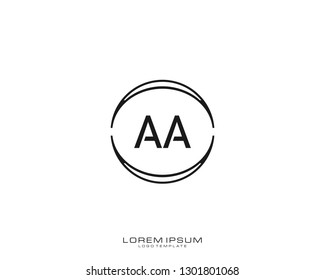 AA Initial logo minimalist template