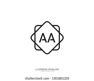 AA Initial logo minimalist template