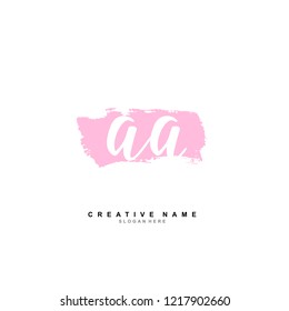 A A AA Initial logo template vector