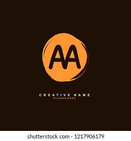 A A AA Initial logo template vector