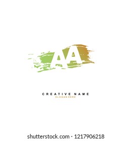 A A AA Initial logo template vector