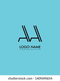 AA Initial minimalist modern abstract logo