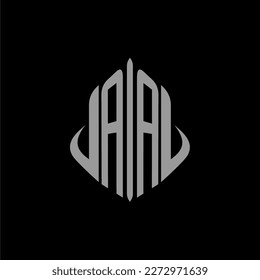 AA initial monogram real estate with building design
