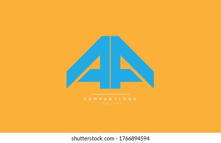 AA initials alphabet logo design