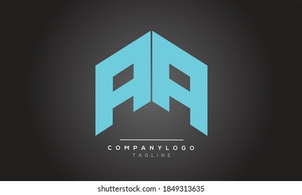 AA initials monogram letter alphabet logo design